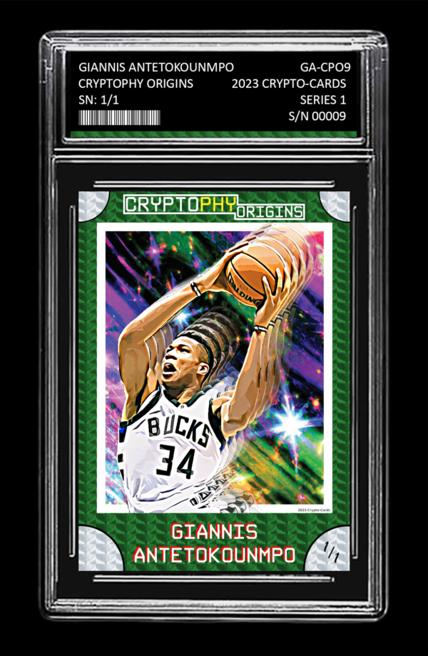 Giannis Antetokounmpo CRYPTOPHY ORIGINS 1/1
