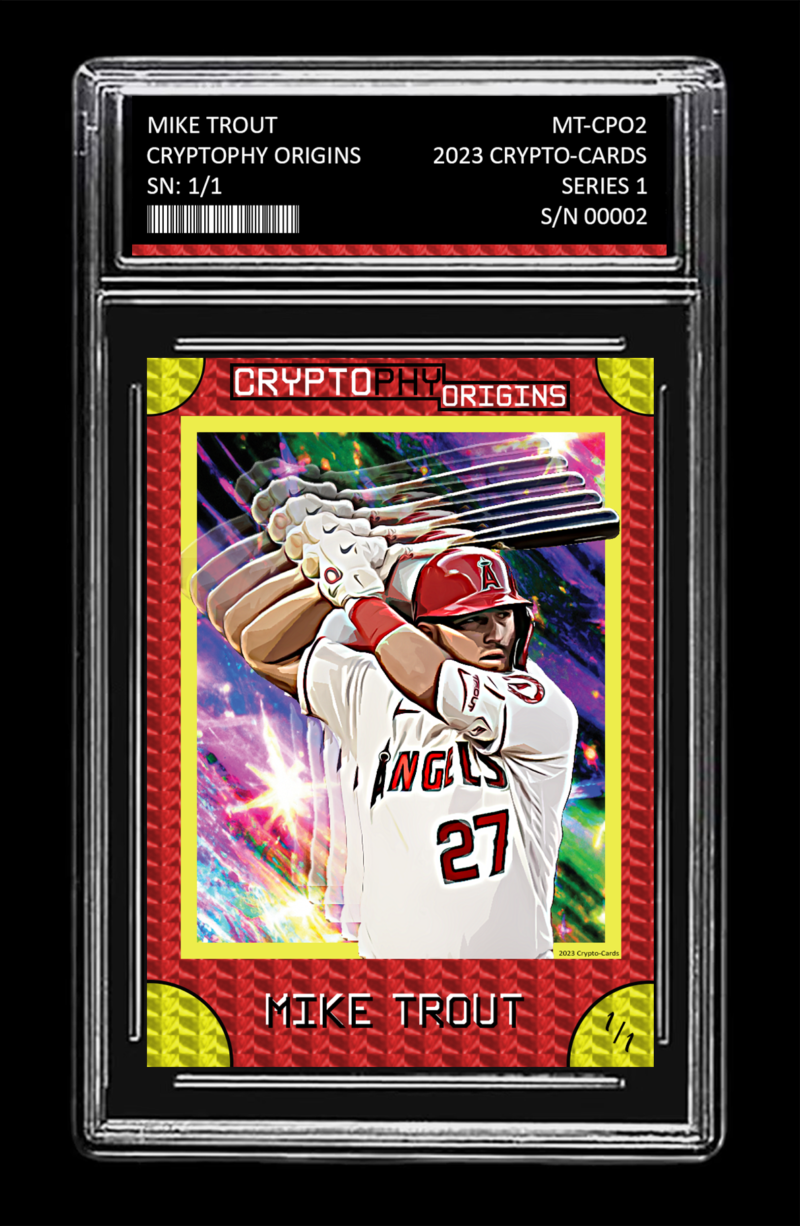 Mike Trout CRYPTOPHY ORIGINS 1/1