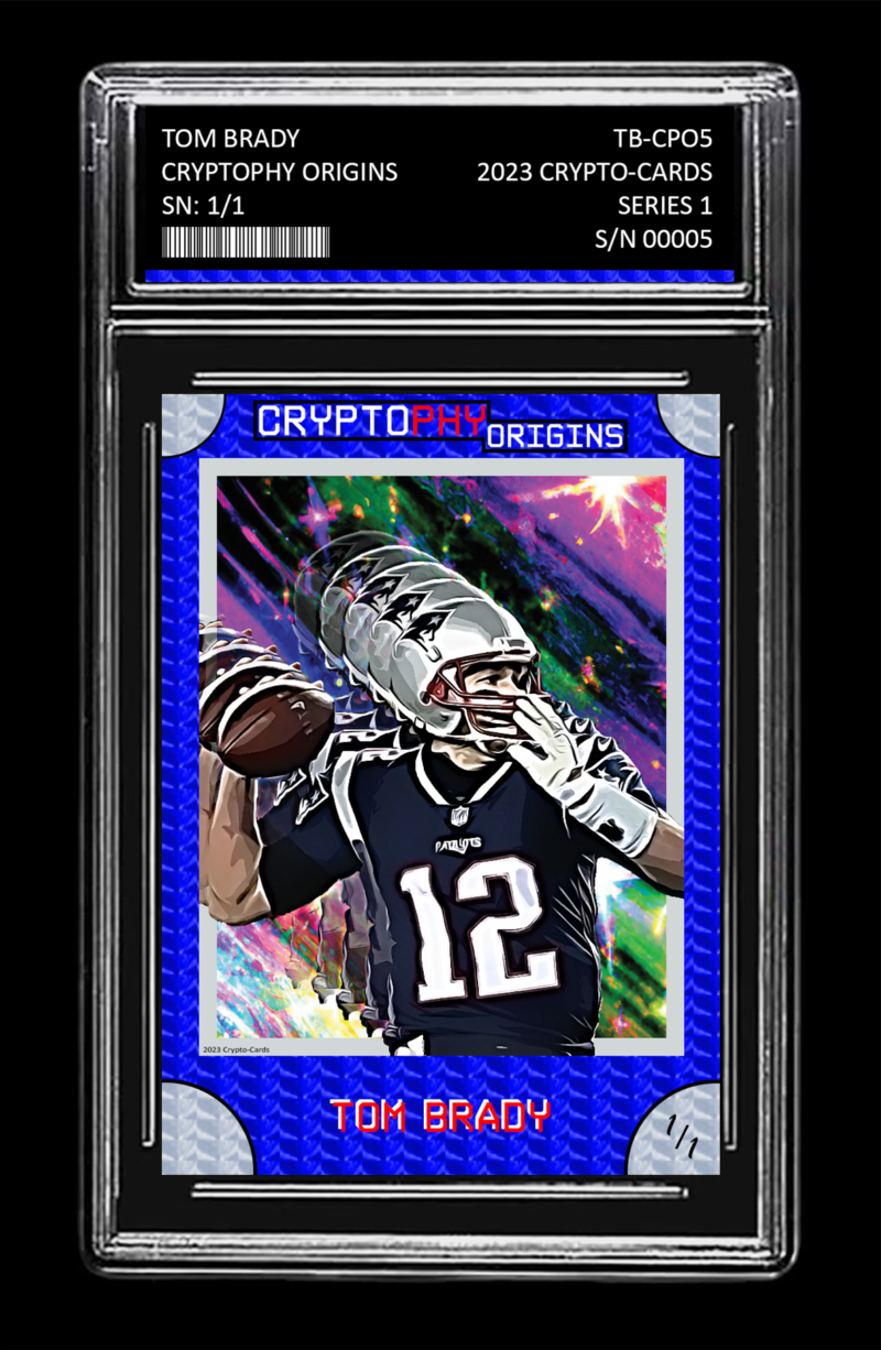 Tom Brady (Patriots) CRYPTOPHY ORIGINS 1/1